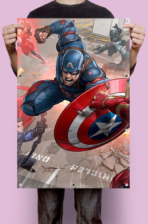 Плакат Capitan Amerika